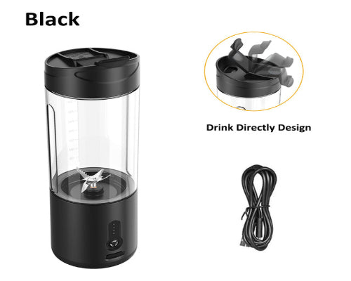530ml Mini Portable Blender & Electric Juicer Cup | 150W Personal Smoothie Maker with 4000mAh Rechargeable Battery | Travel Ice Crusher for Shakes, Baby Food & Fresh Juice