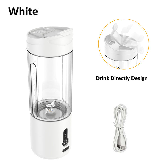 530ml Mini Portable Blender & Electric Juicer Cup | 150W Personal Smoothie Maker with 4000mAh Rechargeable Battery | Travel Ice Crusher for Shakes, Baby Food & Fresh Juice