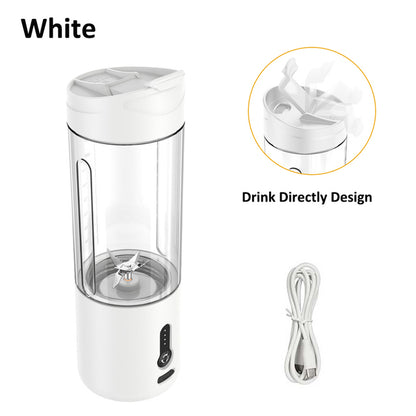 530ml Mini Portable Blender & Electric Juicer Cup | 150W Personal Smoothie Maker with 4000mAh Rechargeable Battery | Travel Ice Crusher for Shakes, Baby Food & Fresh Juice